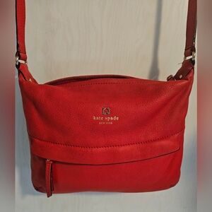 Kate Spade Starla Grant Park Crossbody Bag Red EUC